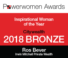 Citywealth Powerwomen Awards - Inspirational Woman of the Year 2018 - Bronze